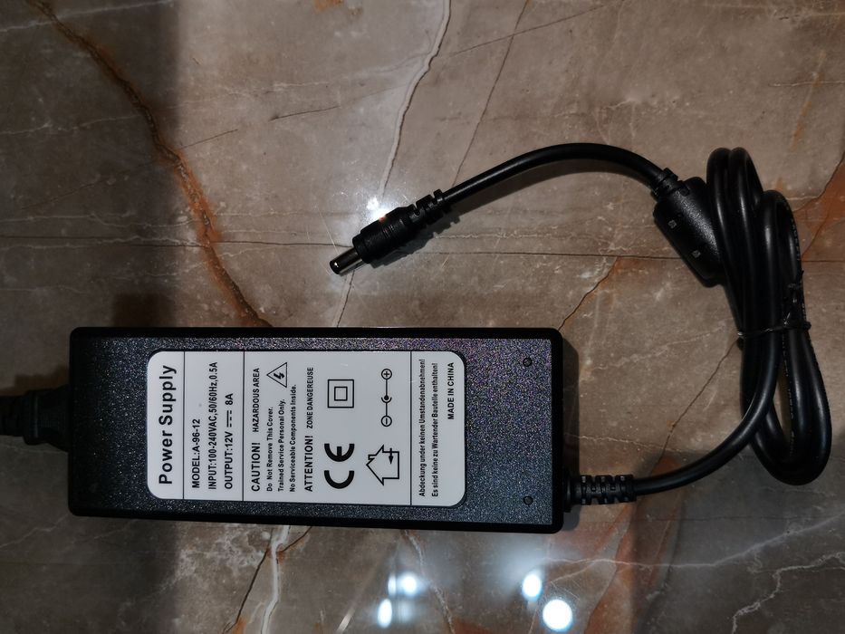 Nowy mocny zasilacz do pasków listw taśm LED 12V 96W wodoodporny