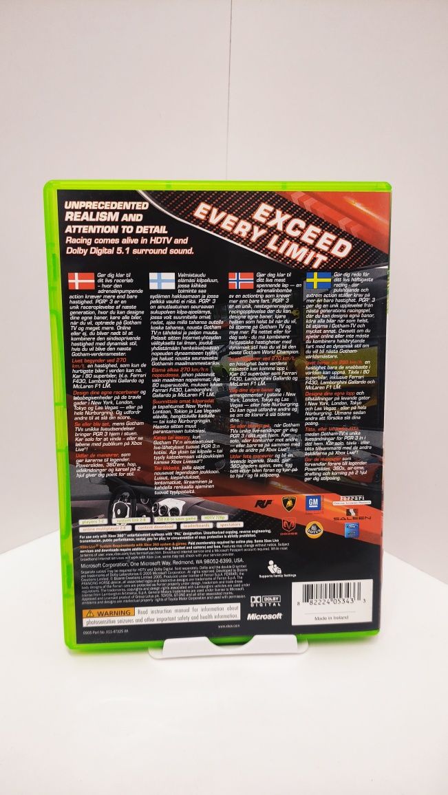 Project Gotham Racing 3 Xbox 360 wyścigi
