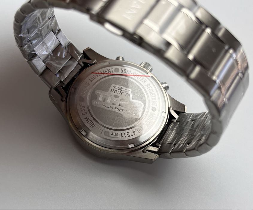 Invicta 47511, титановий чоловічий годинник, інвікта титан