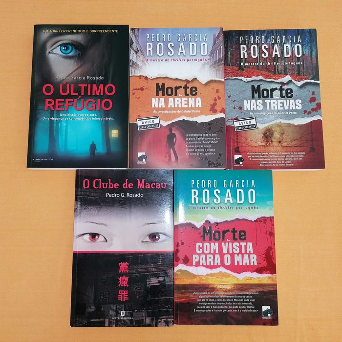 Livros do Pedro Garcia Rosado - Triller, como novos e sem danos