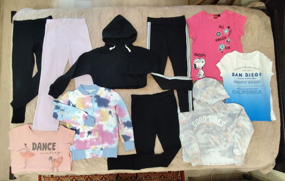 Великий пакет речей для дівчинки зріст 140 см , 9- 10 років