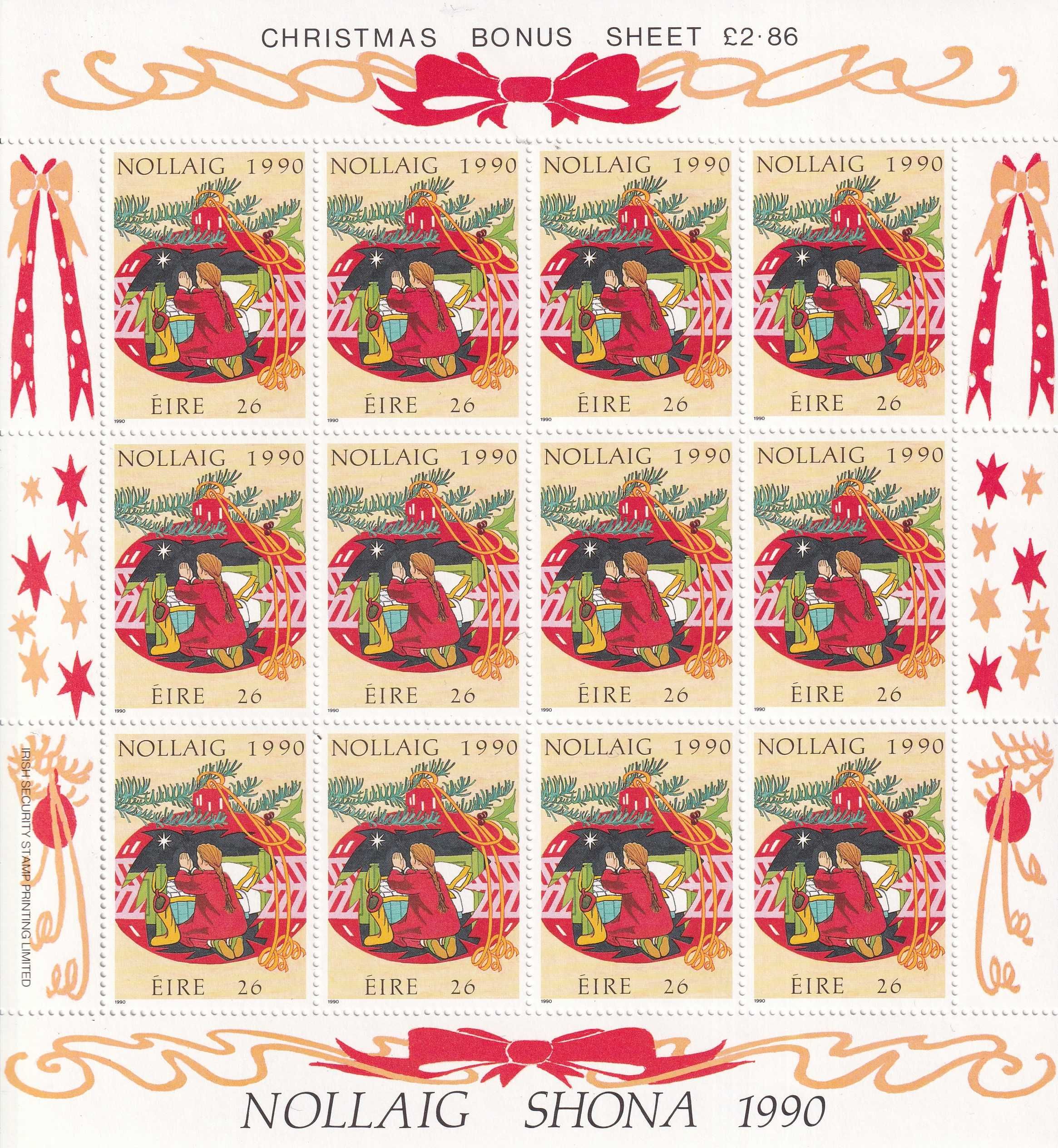 znaczki pocztowe czyste - Irlandia 1990 cena 11,90 zł kat.12€