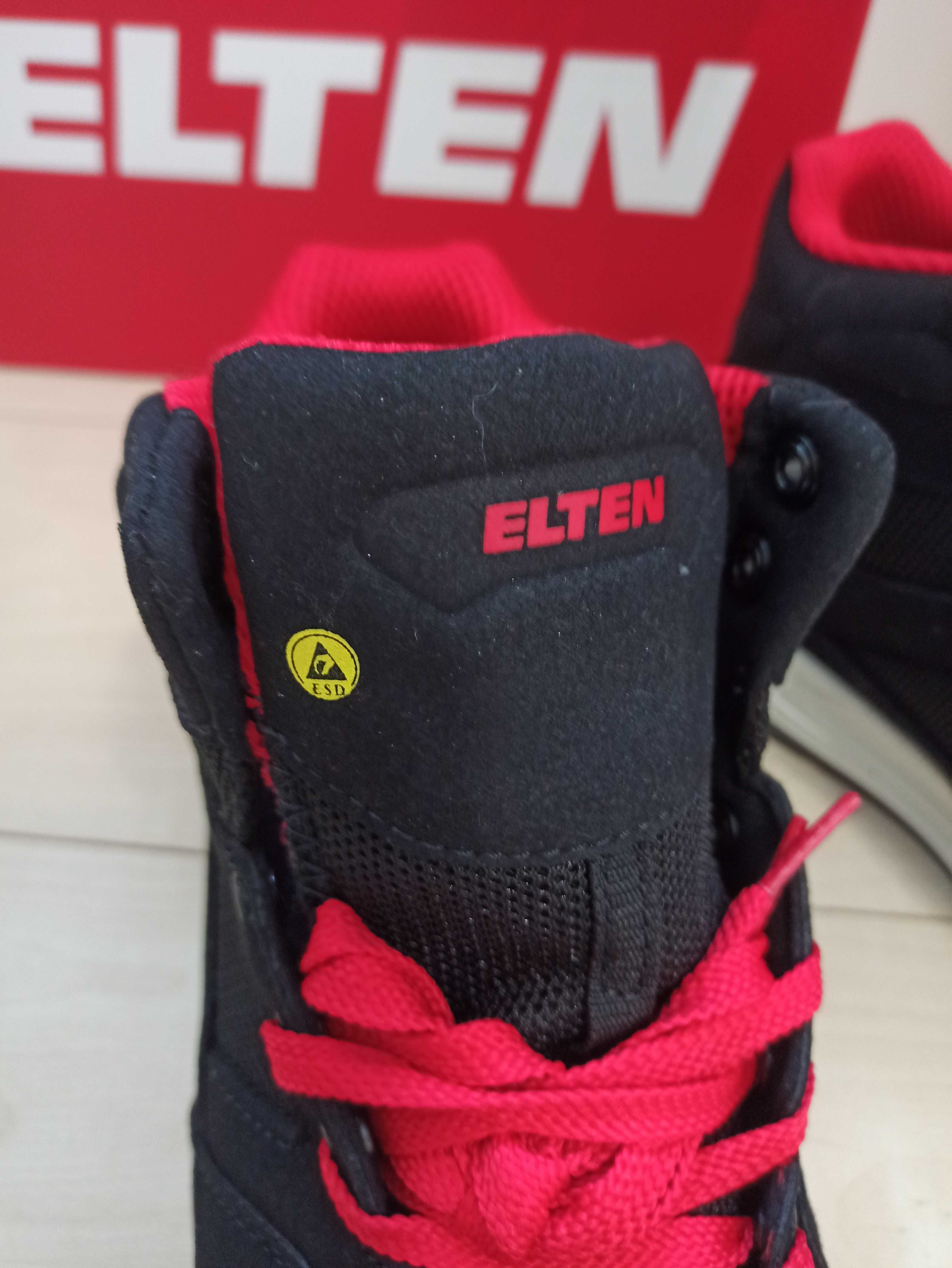 Męskie bezpieczne buty robocze Elten Lakers Black MID 42 S1P SRC 27,5