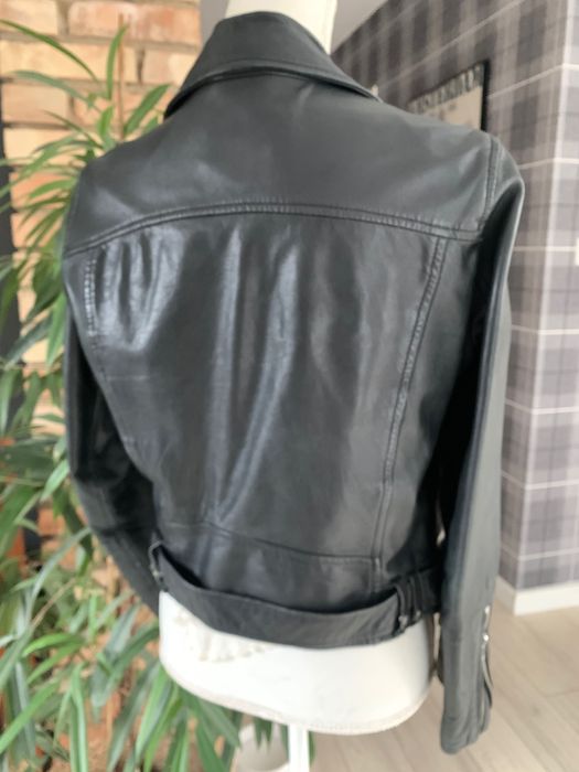 Zara krótka damska ramoneska 100% skóra naturalna M