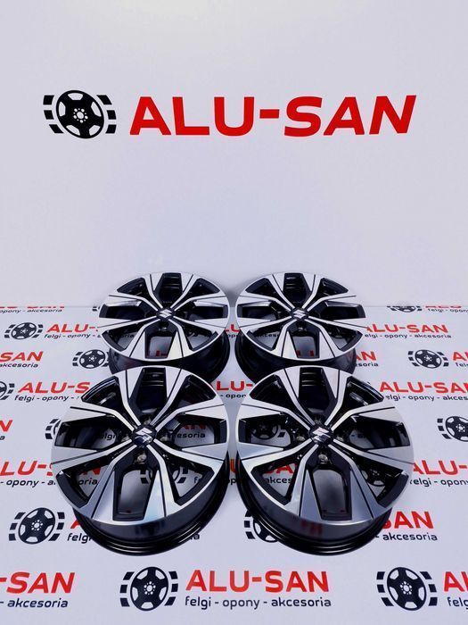 NOWE alufelgi SUZUKI 16" 4x100: ALTO BALENO LIANA SWIFT...Czarny Poler