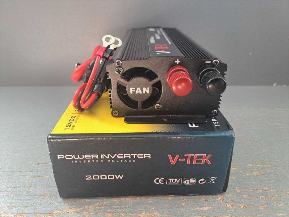 2000W Инвертор V-TEK Преобразователь 12V 220V. Інвертор з USB