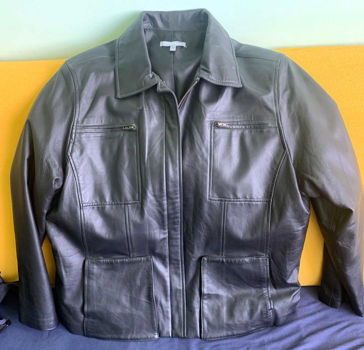 Пиджак женский кожаный