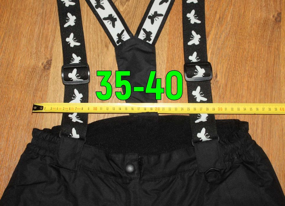 Женские зимние черные лыжные / трекинговые штаны rodeo m-l