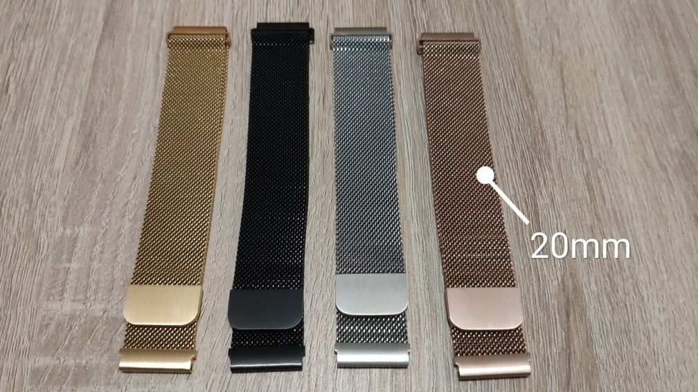 Bracelete Metálicas Huawei GT/GT2, Xiaomi Amazfit Bip, GTS, GTR, Strat