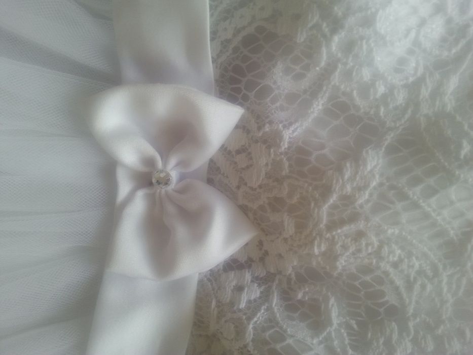 ,Sukienka, Sukieneczka do chrztu z dodatkami. ŚLICZNA-polecam