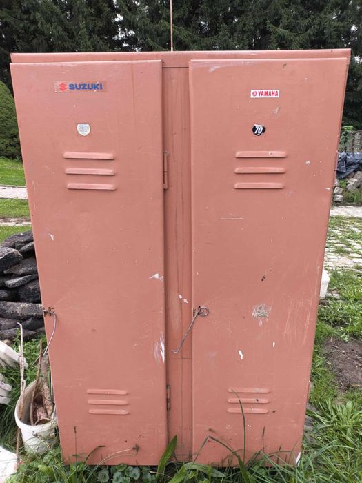 Szafa metalowa, podwójna, warsztatowa, szafka BHP