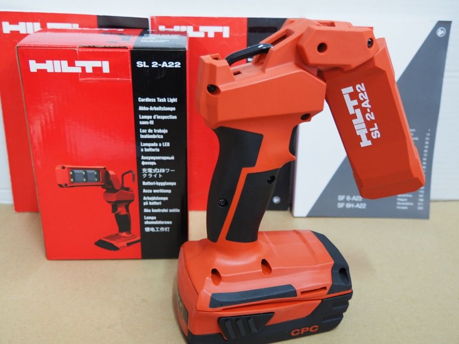 Komplet HILTI SL 2-A22 latarka lampa led bateria 22v 2,6Ah Nowe