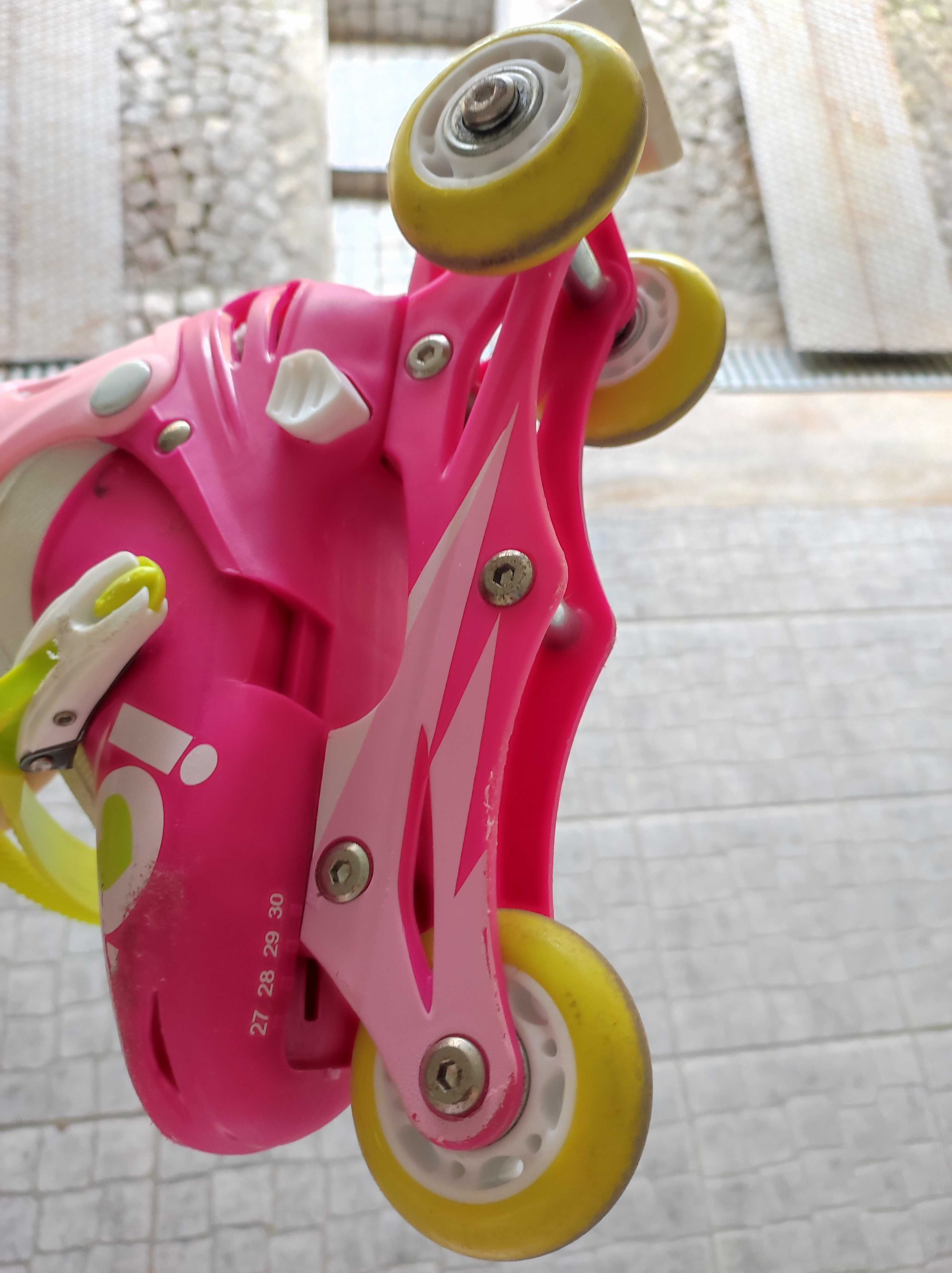 Patins ajustáveis (tamanho 27 a 30) para criança