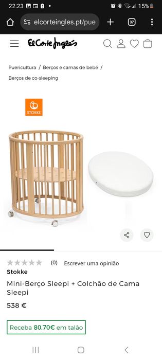 Berço da marca Stokke