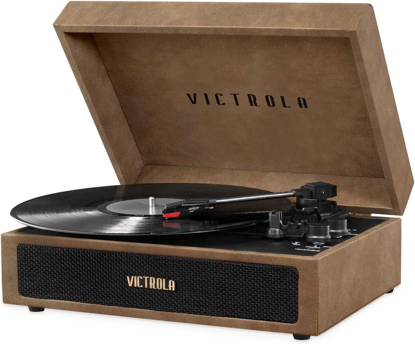 Вініловий програвач Victrola The Parker, Lambskin Brown