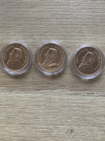 Złota kolekcjonerska moneta Krugerrand