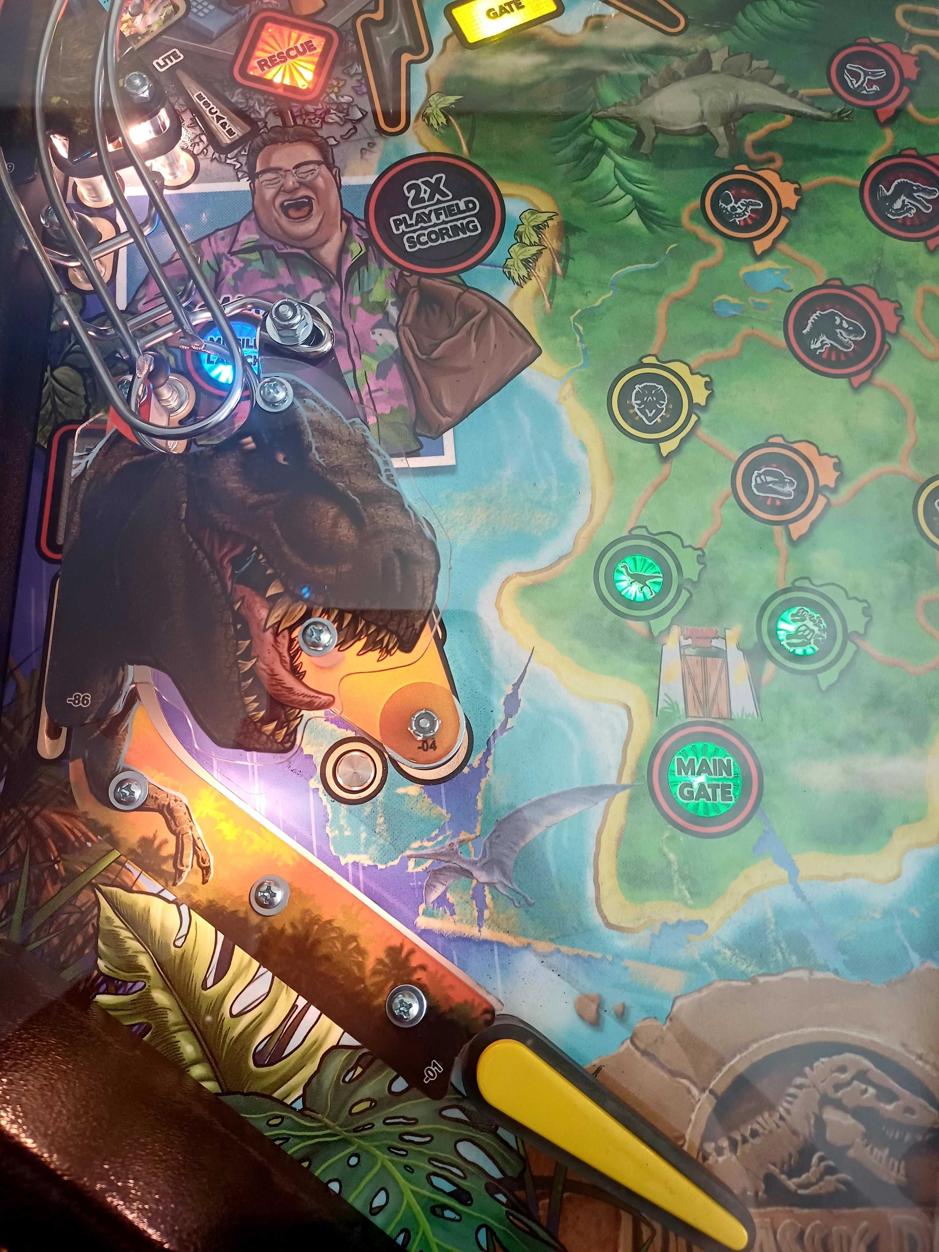 Flipper Fliper Pinball Jurassic Park Pro Jak Nowy