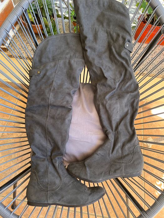 Botas cano alto, rasas