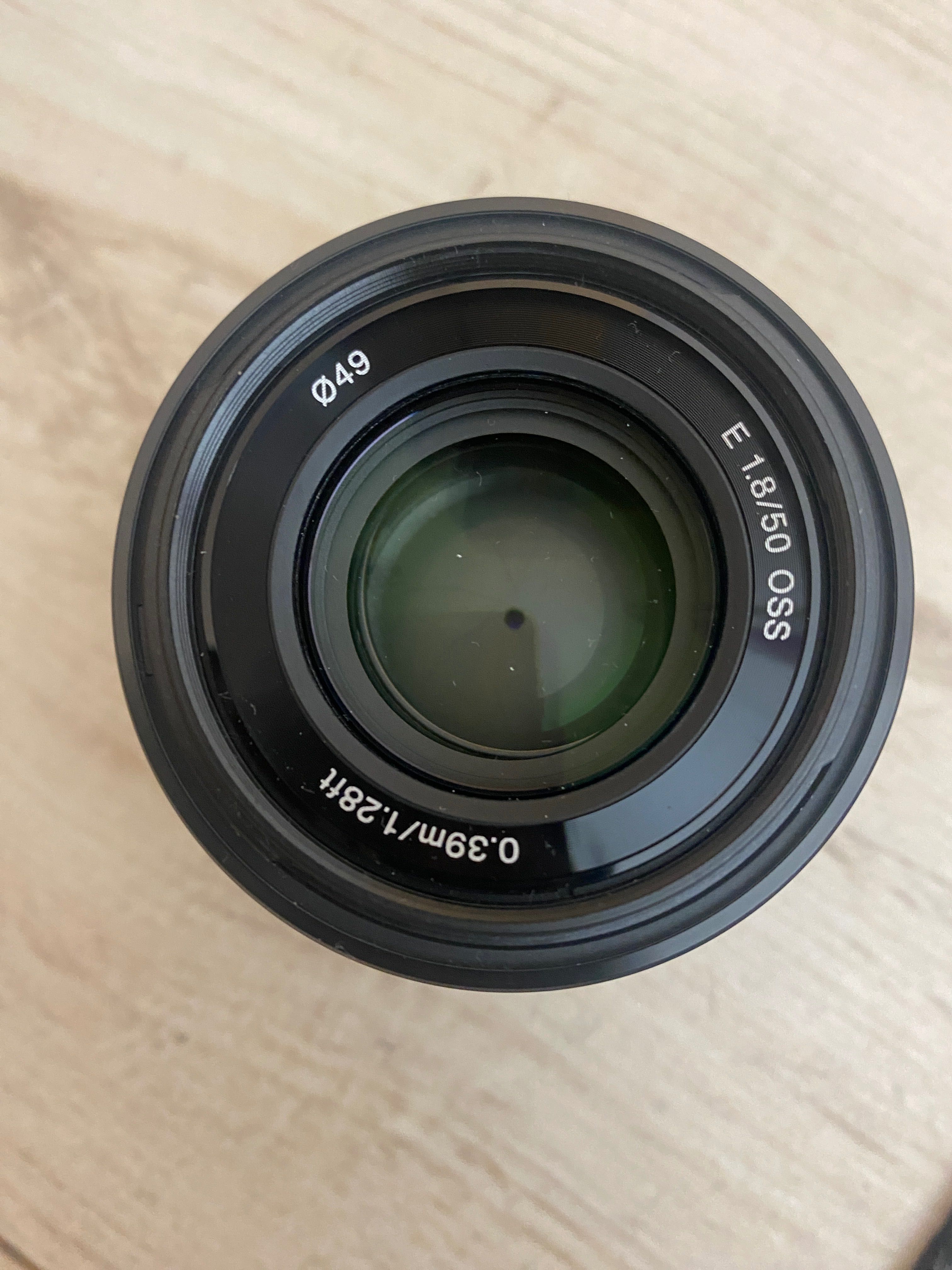 Obiektyw lens SONY SEL-50F18 czarny nowy, nie używany, portretowy