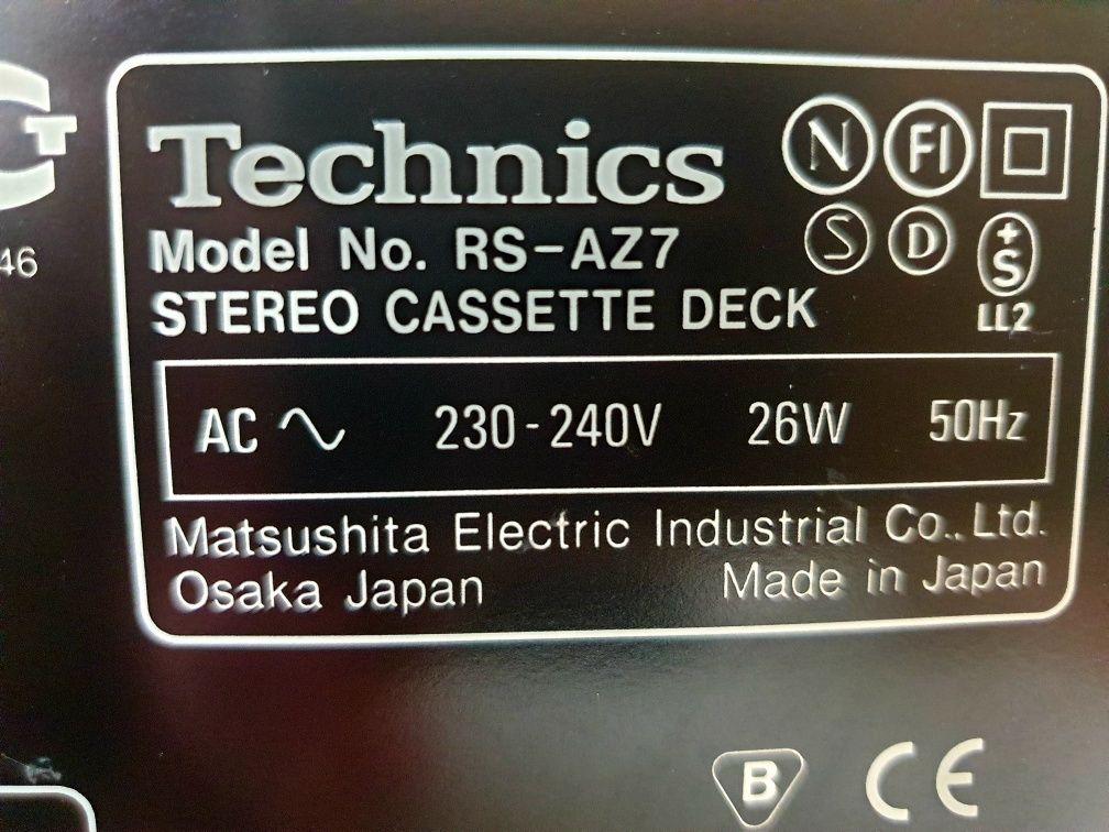 Technics RS-AZ7 magnetofon kasetowy-bdb. stan