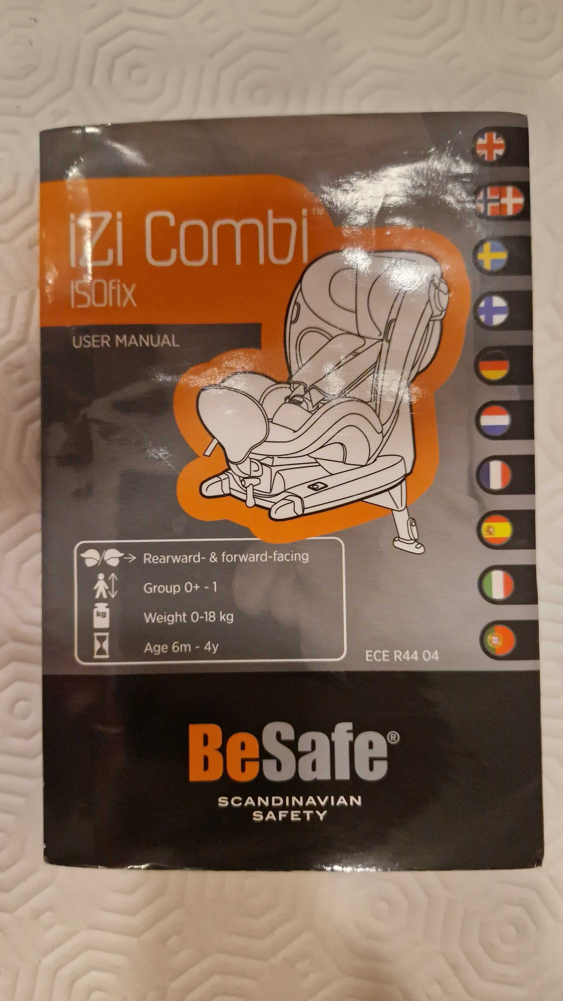 cadeira criança 0+ 1 BeSafe ISI Combi X4