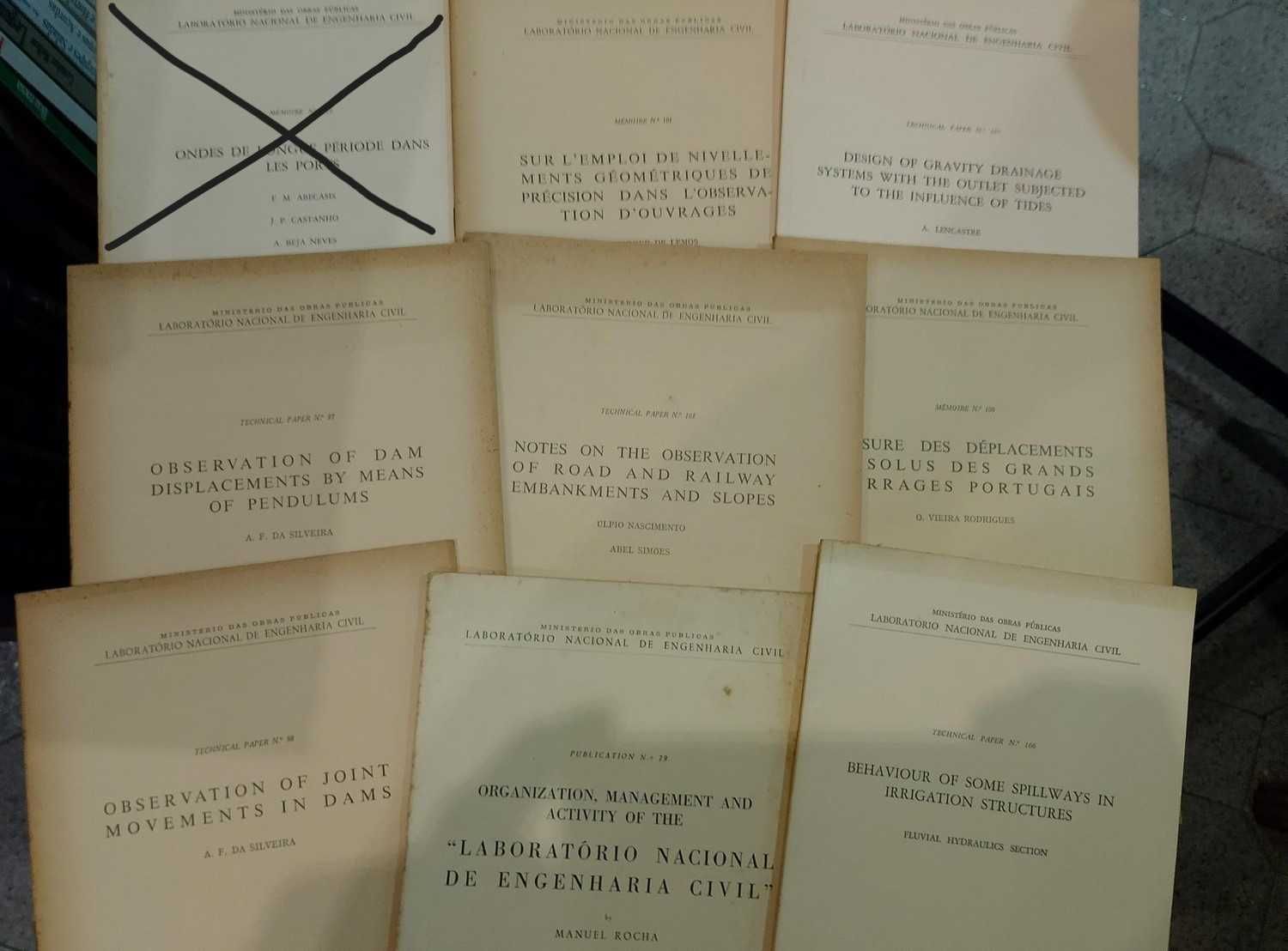 Laboratório Nacional de Engenharia Civil 8 Publicações 1956/61