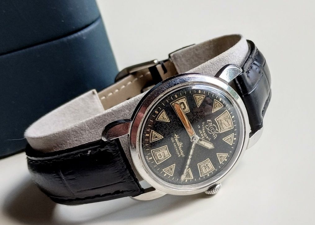 Zegarek Driver Enicar 100 Fathoms Healthways. 1955 r.