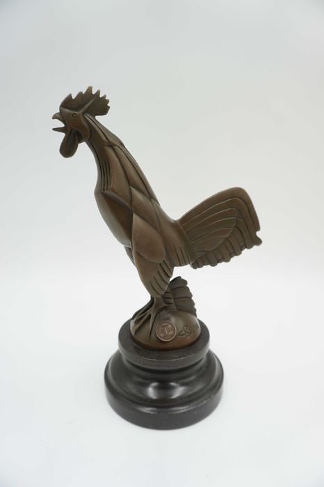 FIGURA Z BRĄZU kogut – art deco