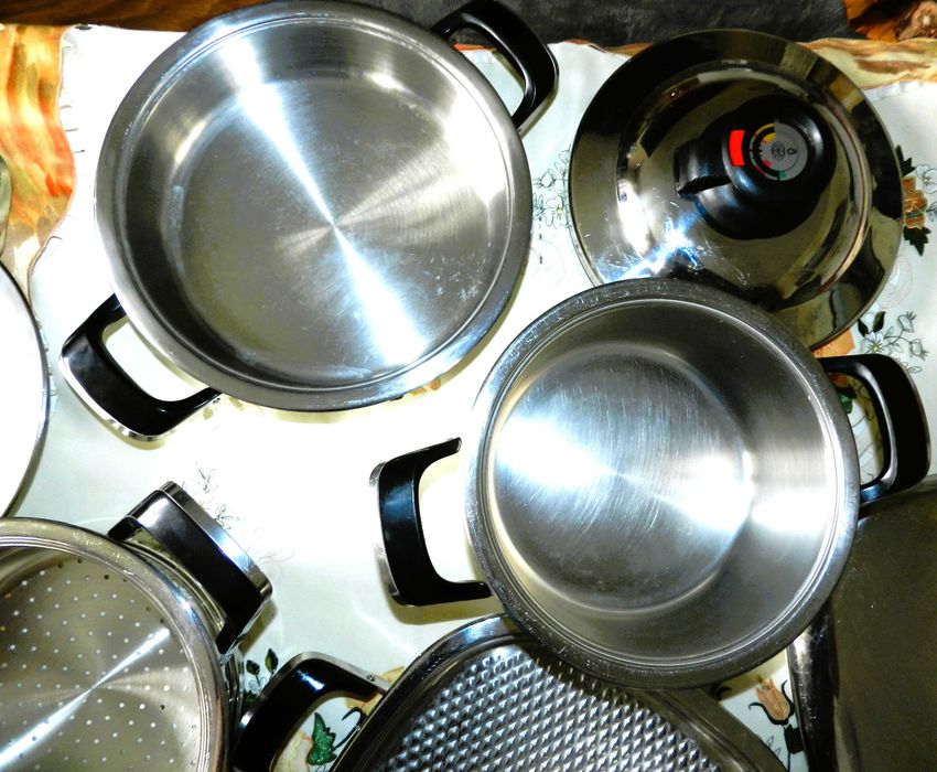 Zestaw garnków AMC pokrywa szybkowarowa oszczędność energii 80 %