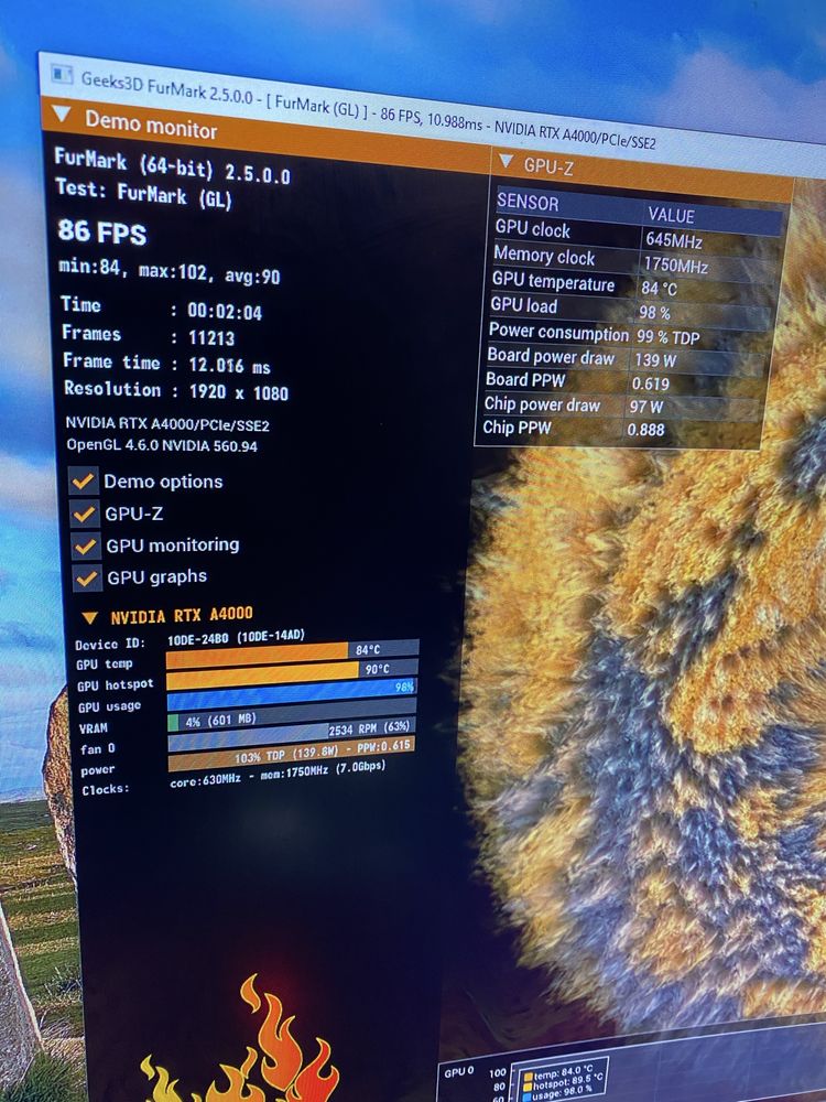 Видеокарта Nvidia Quadro RTX A4000 16 gb гигабайт samsung