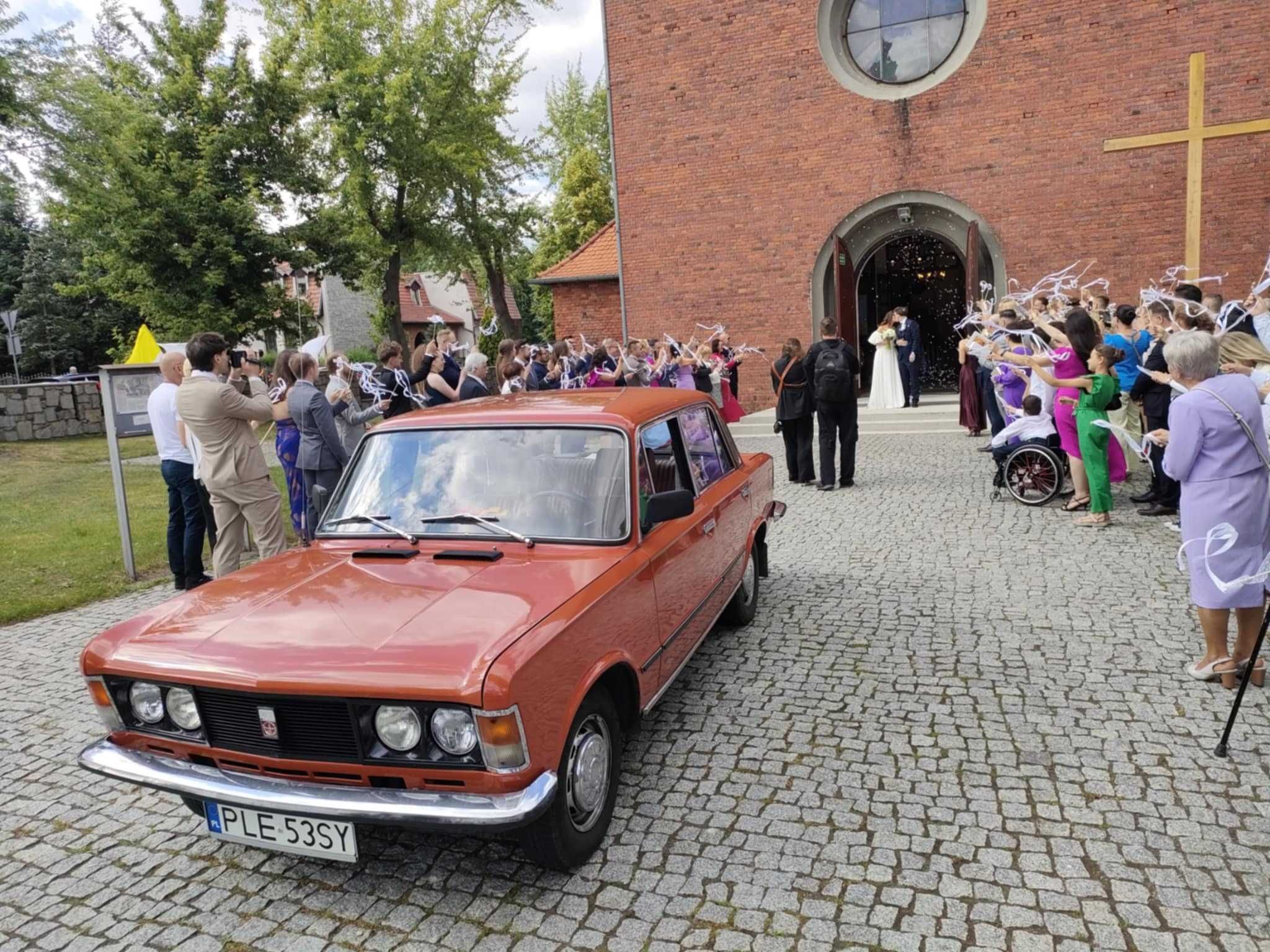 Fiat 125p TAXI, samochód, auto do ślubu