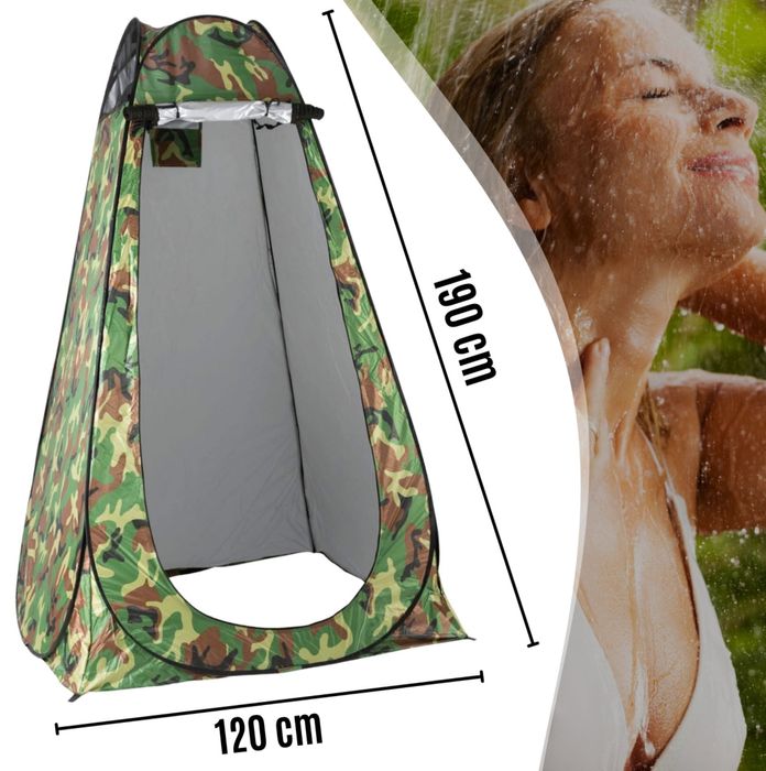 Namiot Plażowy Prysznic Turystyczny Toaleta Przebieralnia Przenośna WC