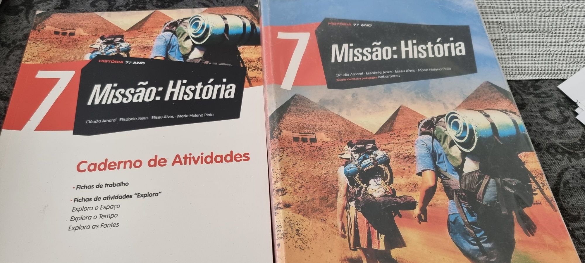 Manual e caderno actividades História 7°ano Missão História