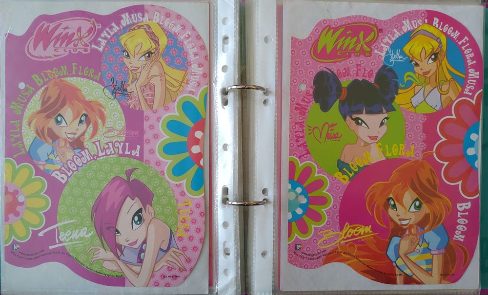 Karteczki do segregatora Winx