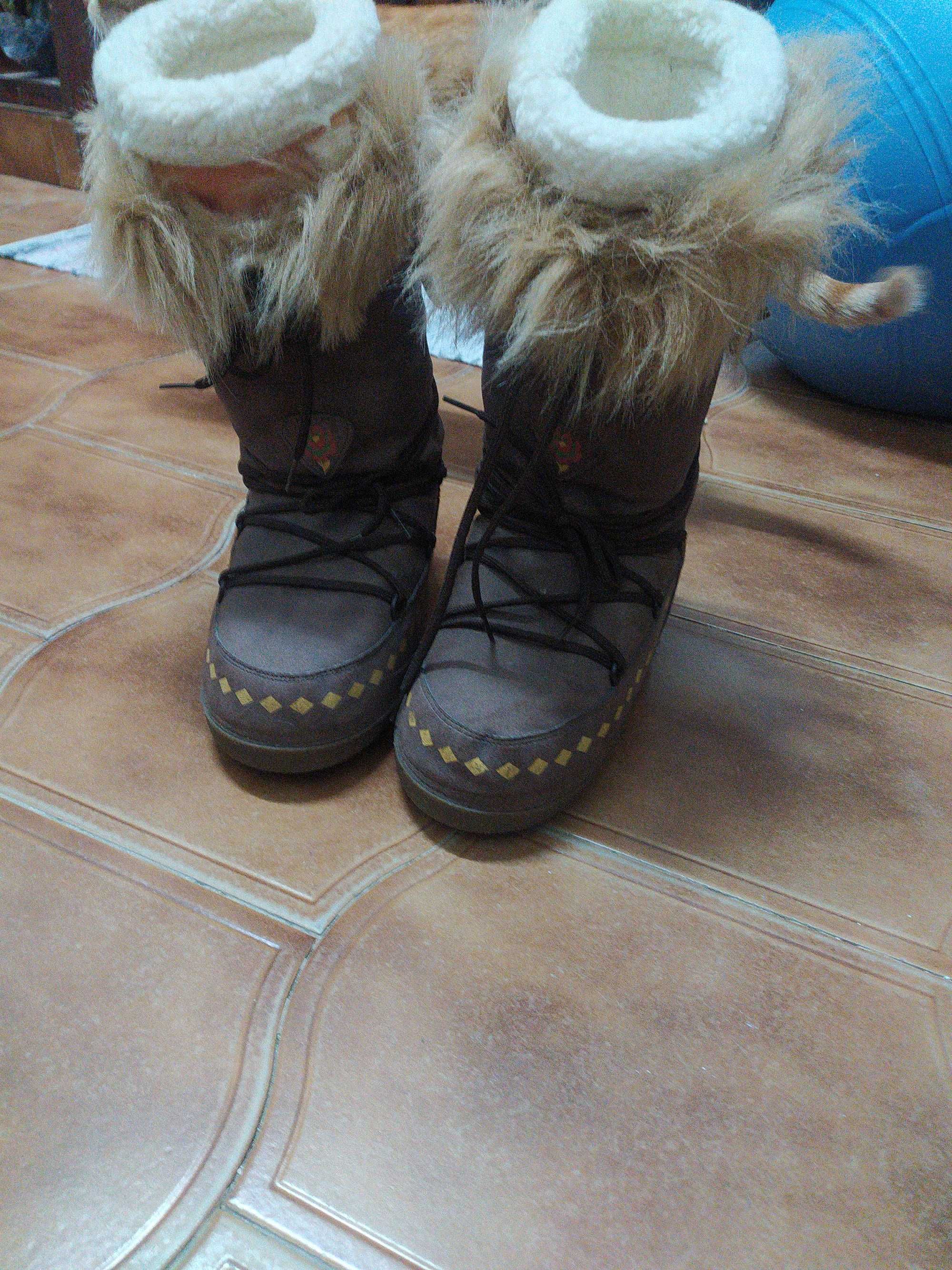 Botas para a neve