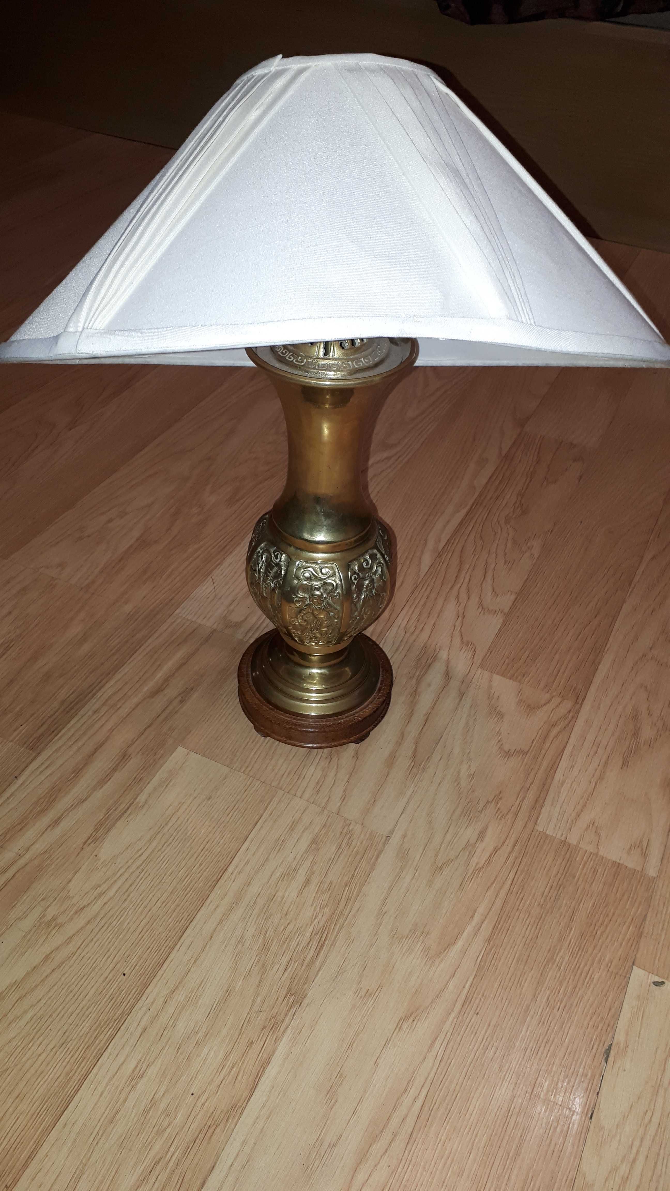 Lampa nocna mosiężna