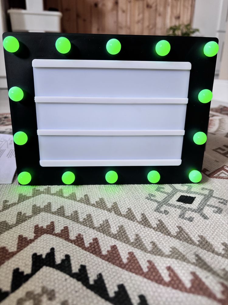 Tablica podświetlana light box literki
