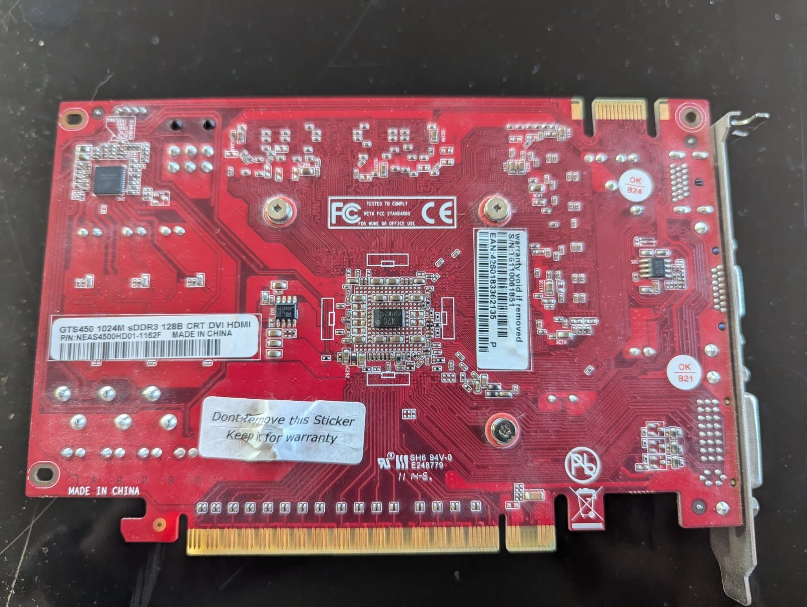 Karta graficzna GTS450 1GB  sDDR3 128B CRT DVI HDMI