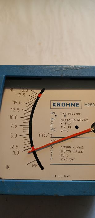 Rotametr przepływomierz KROHNE. h250/rr/m9/k2