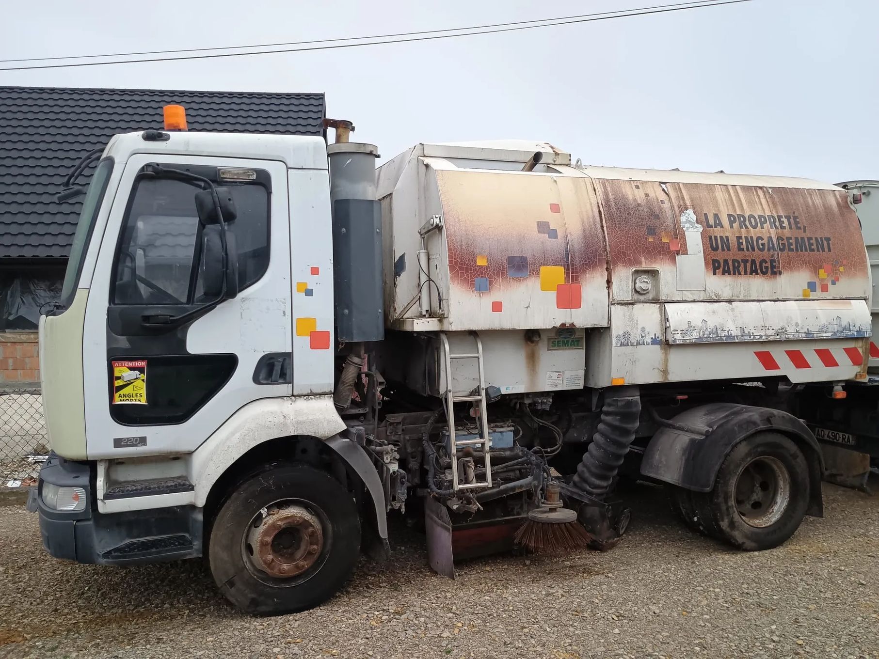 Renault MIDLUM  ZAMIATARKA mercedes johnston semat atego faun