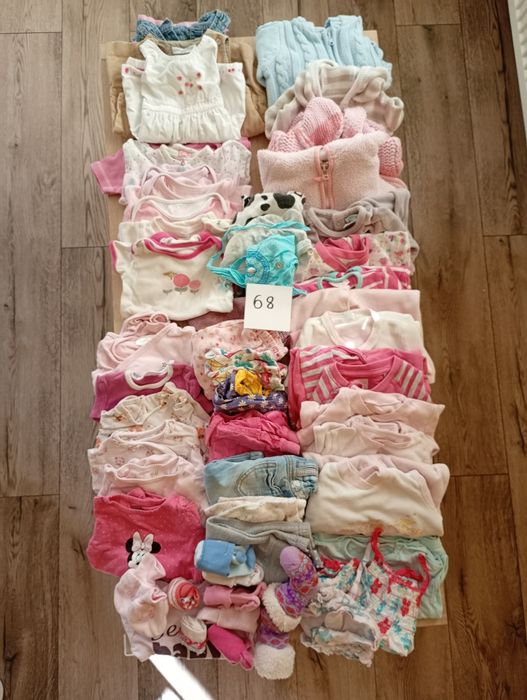 Tanio Paka ubrań dziewczynka 68 GRATISY