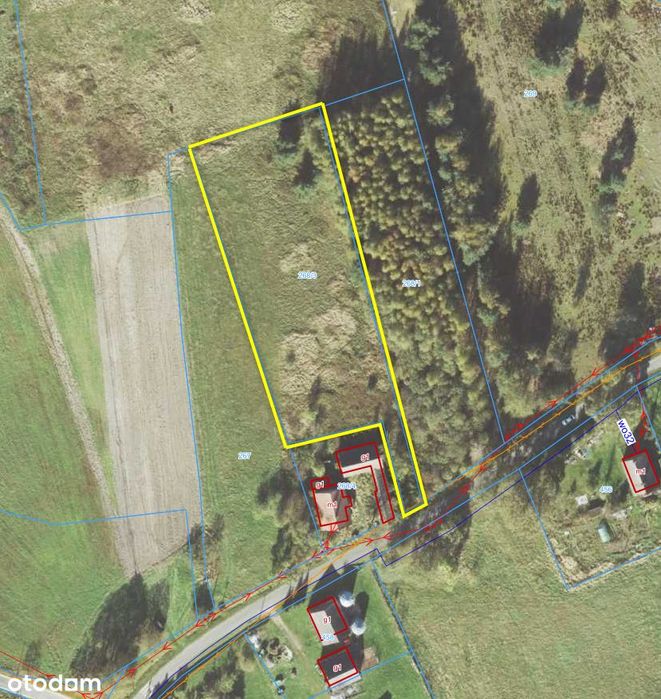 Działka rolna z potencjałem budowlanym – Domaradz, 0,4539 ha