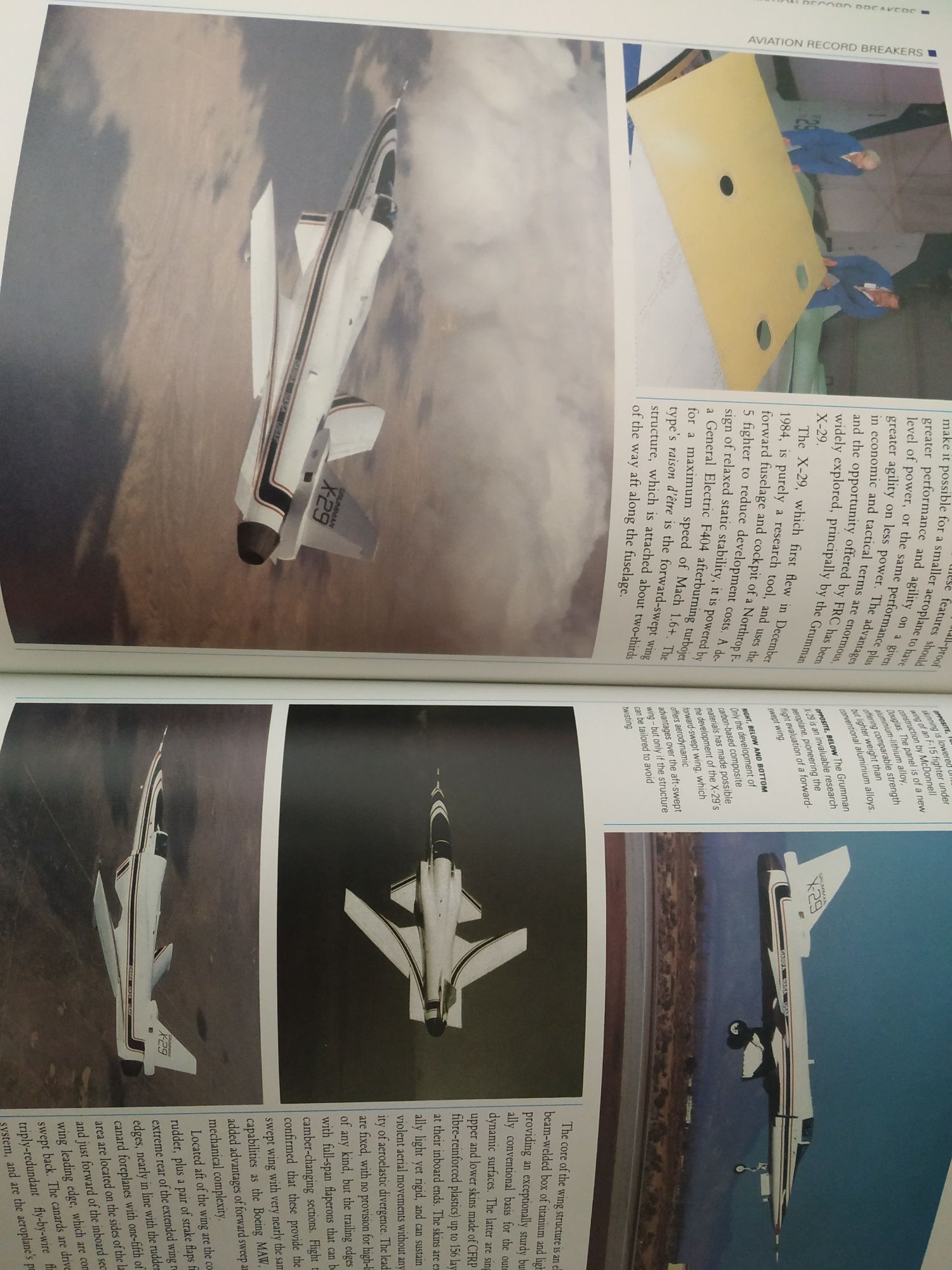 Livro aviação militar "Aviation Record Breakers"