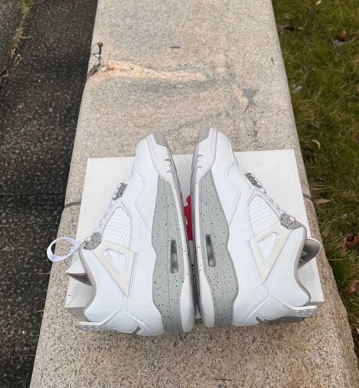 *NoweJordan4 Air4ButyWhiteUnisexTrampki*Dzisiaj Wysyłka 41