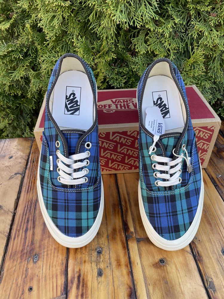 Новые кеды vans authentic (вансы тартан deep jade) с Европы