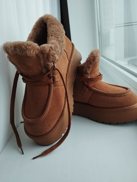 Уггі з натуральної замши та овчини