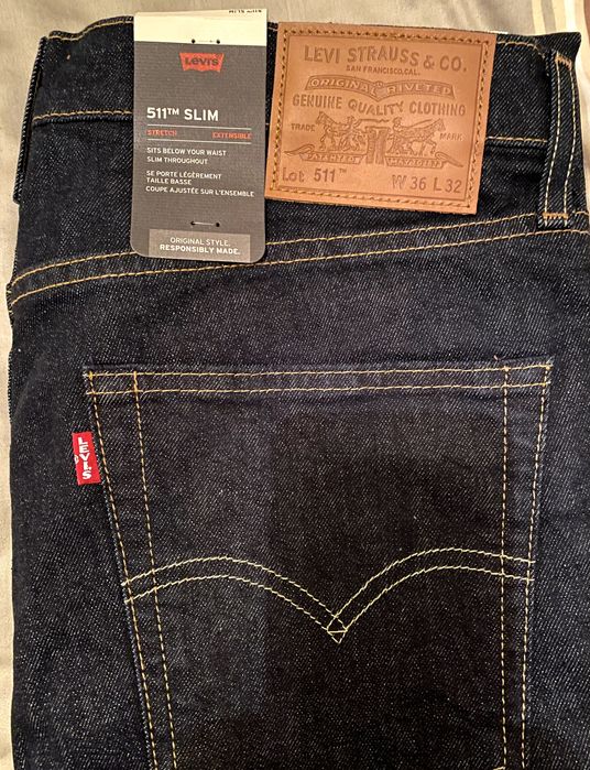 Calças de Ganga Levis Strauss 511 Slim, novas