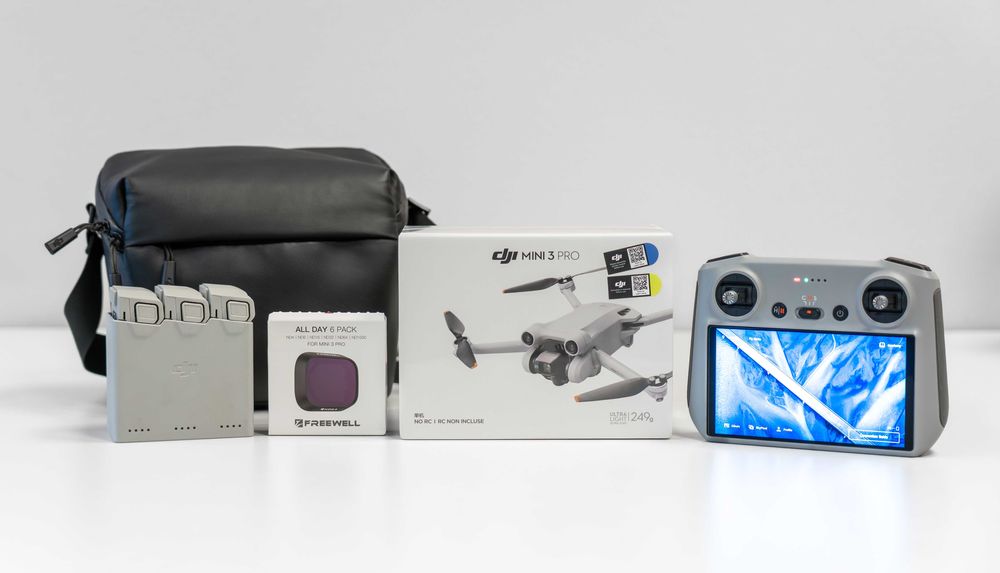 DJI Mini 3 Pro + Fly More Combo + RC z ekranem + filtry  – NOWY!