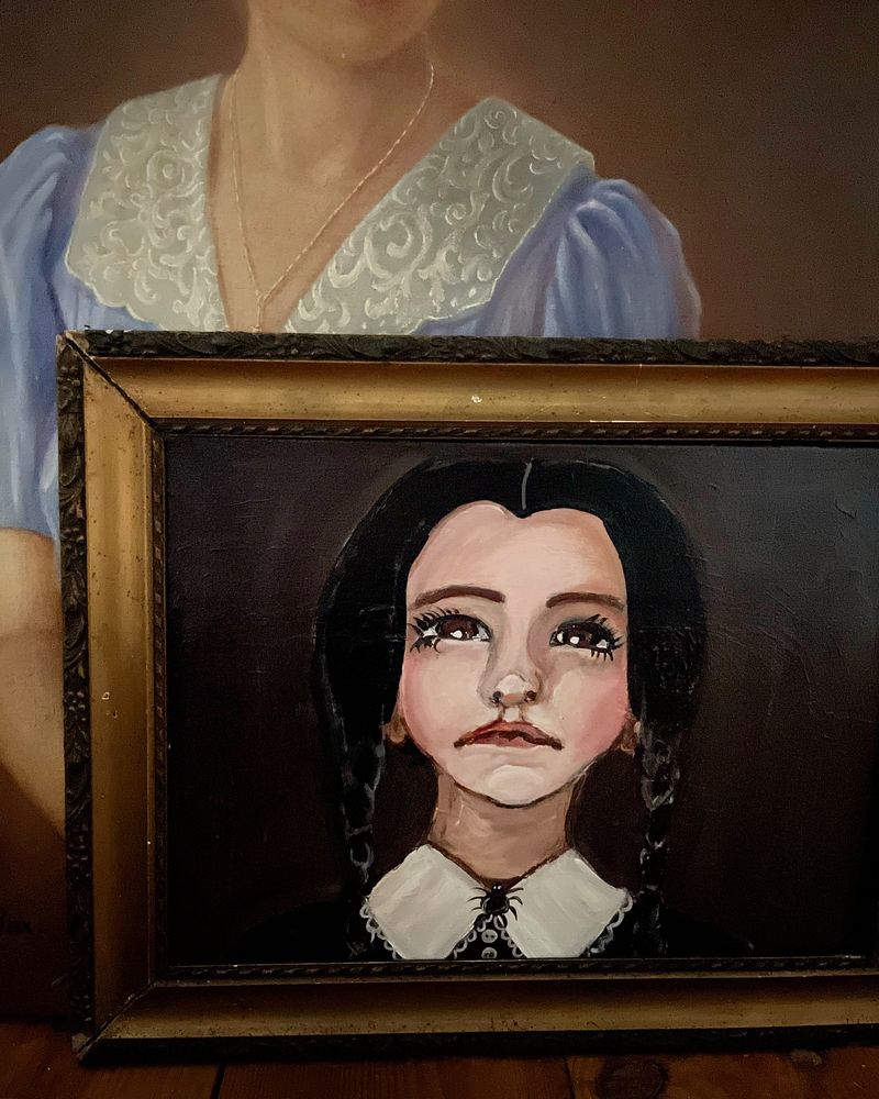 Obraz na płótnie Wednesday Addams portret