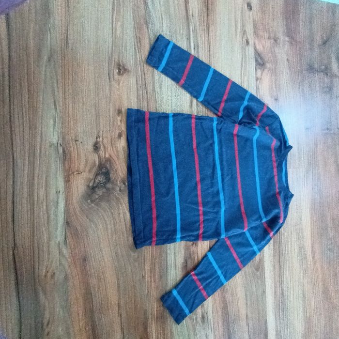 Koszulka 140 Cool Club w paski t-shirt z długim rękawem chłopięca